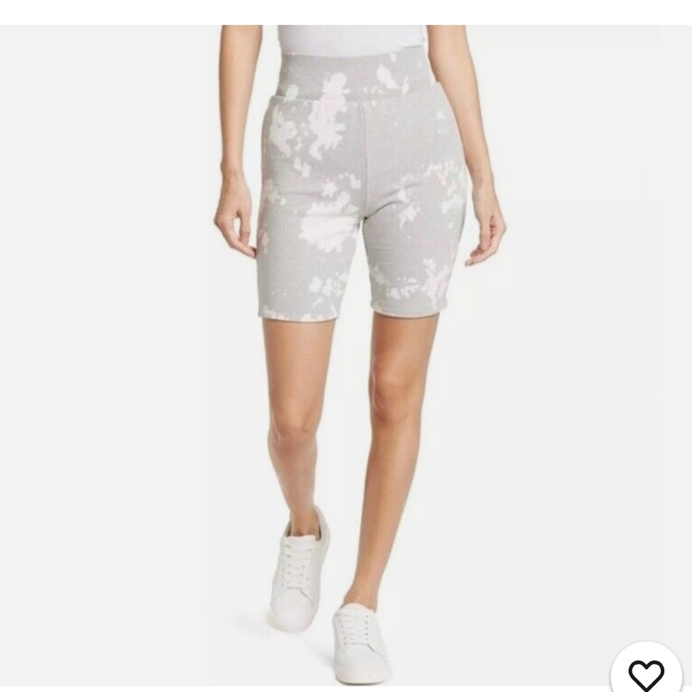 FRAME tie-dyed grey shorts